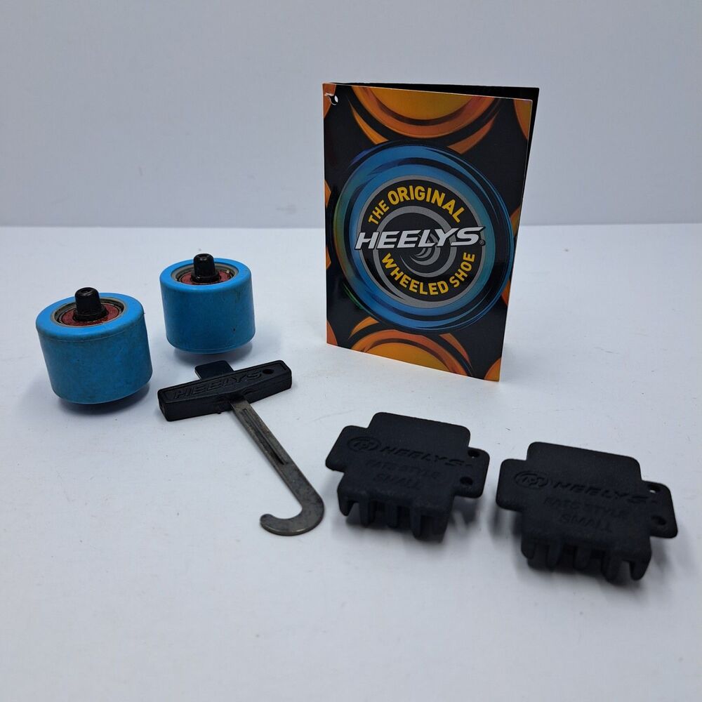 Heelys Fats Style Small Black Plugs with Removal Tool for Shoes Set Of Wheels
